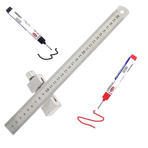 Messing stahl lineal - , mit